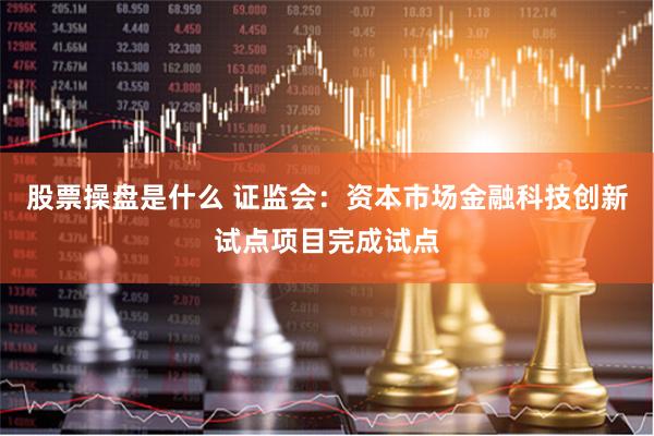 股票操盘是什么 证监会：资本市场金融科技创新试点项目完成试点